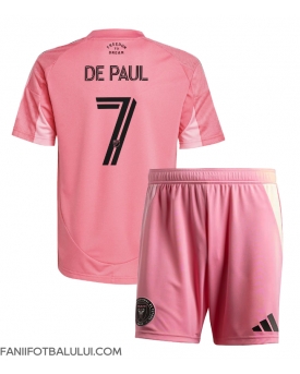 Inter Miami Rodrigo De Paul #7 Echipament de Fotbal Replică 2025-26 Copii Acasa (+ Șorturi)
